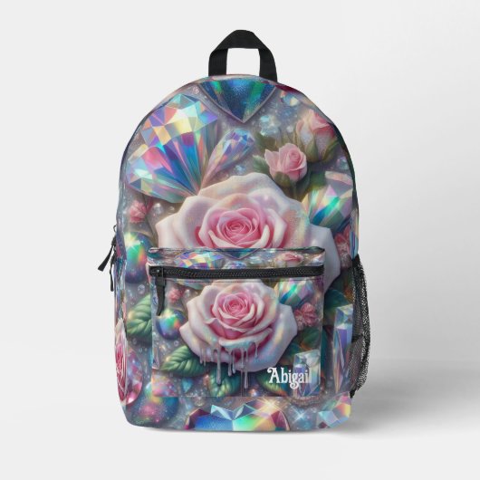 Opal Iridescent Rose School Rugzak (Voorkant)