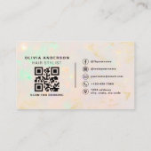 Opal Kapsalon Stylist Foto QR-code Visitekaartje (Achterkant)
