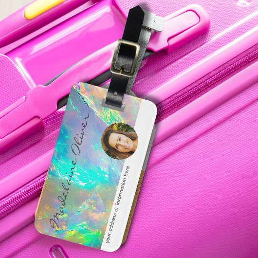 Opal Kleur Professionele Moderne Bagagelabel