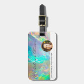 Opal Kleur Professionele Moderne Bagagelabel (Voorkant verticaal)