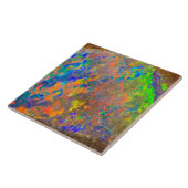 Opal Kristal Edelsteen Tegeltje (Zijkant)