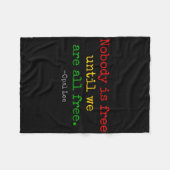 Opal Lee Juneteenth 1865 Black Independence Emanci Fleece Deken (Voorkant (Horizontaal))