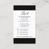 Opal Loctitian & Stylist Locs Beauty Salon Visitekaartje (Achterkant)