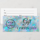 Opal-logo cadeaubon (Voorkant / Achterkant)