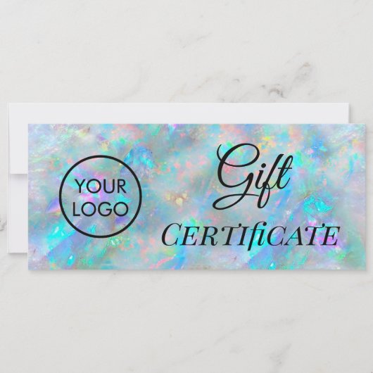 Opal-logo cadeaubon (Voorkant)