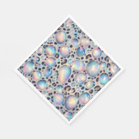 Opal Luipaardprint Luxe Servetten (Hoek)