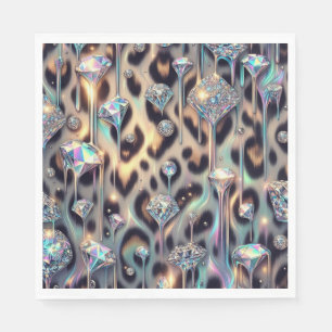 Opal Luipaardprint Luxe Servetten