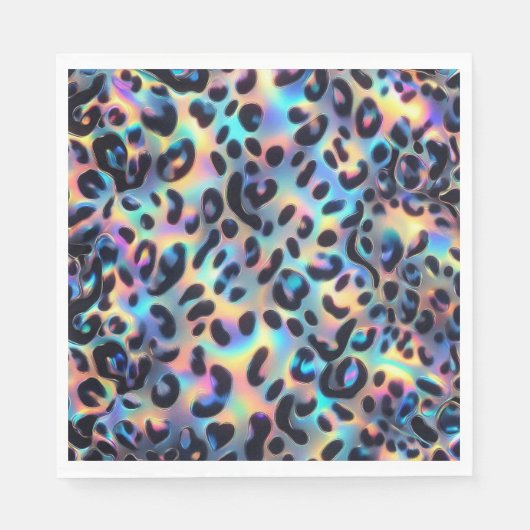 Opal Luipaardprint Luxe Servetten (Voorkant)