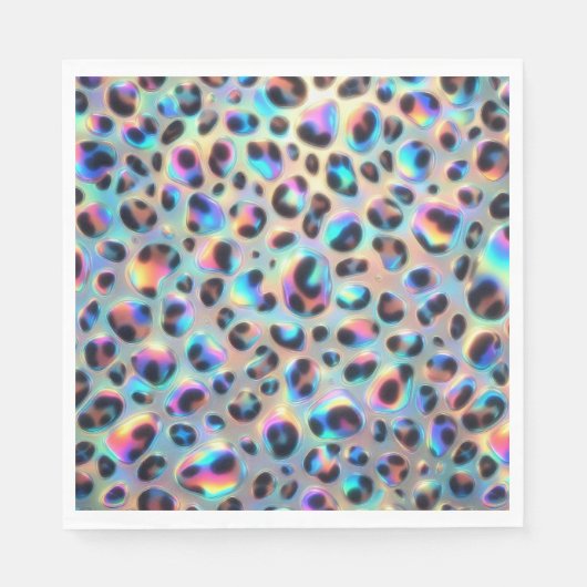 Opal Luipaardprint Luxe Servetten (Voorkant)