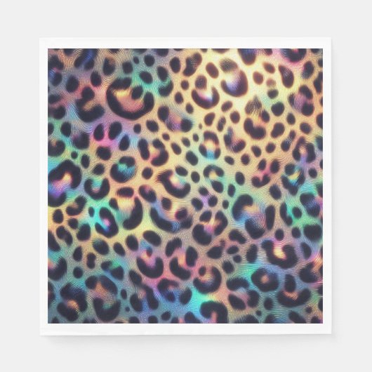 Opal Luipaardprint Luxe Servetten (Voorkant)