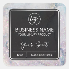 Opal Marble Soy Candle Labels