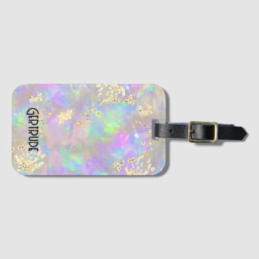 Opal mineraal foto bagagelabel (Voorkant (horizontaal))