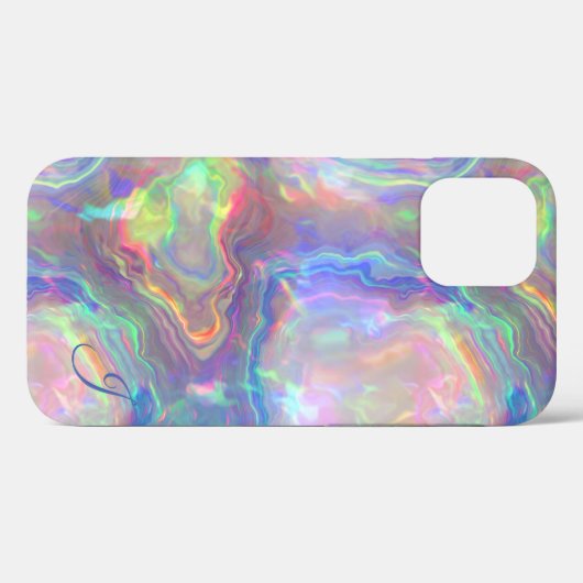 Opal Monogram Case-Mate iPhone Case (Achterkant (horizontaal))