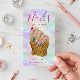 Opal Nagelkunststudio Manicurist Kunstenaar Stijlv Visitekaartje