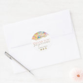 Opal ontwerp dank u sticker (Envelop)