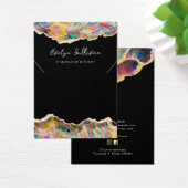Opal ontwerp op zwart ketting display kaart (Bureau)