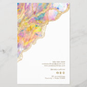 Opal ontwerp prijslijst flyer (Achterkant)