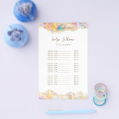 Opal ontwerp prijslijst flyer (Enkel)