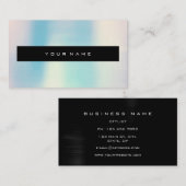 Opal Parly Blue Ivory Black Mode Stylist Visitekaartje (Voorkant / Achterkant)