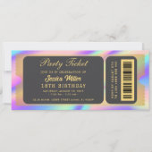 Opal Party Ticket Invitation Kaart (Voorkant)