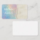 Opal pastel lichtwerker yoga Visitekaartjes (Voorkant / Achterkant)