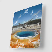 Opal Pool Vierkante Klok (Hoek)