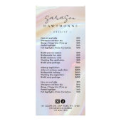 Opal prijslijst Holografische scan om QR-code te b Reclamekaart (Voorkant)