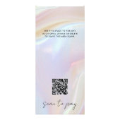 Opal prijslijst Holografische scan om QR-code te b Reclamekaart (Achterkant)