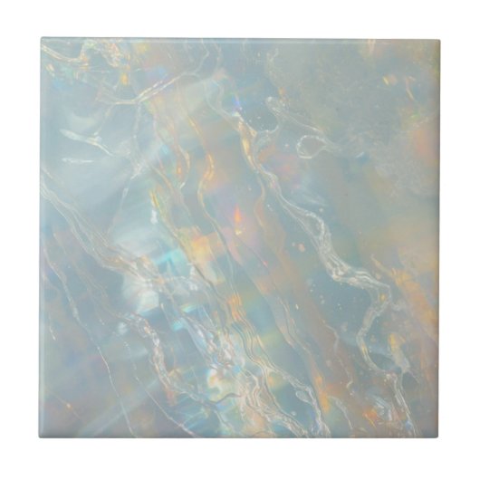 Opal print ceramic tile home decor tegeltje (Voorkant)