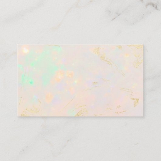 Opal QR Code Minimalist Professional Visitekaartje (Achterkant)