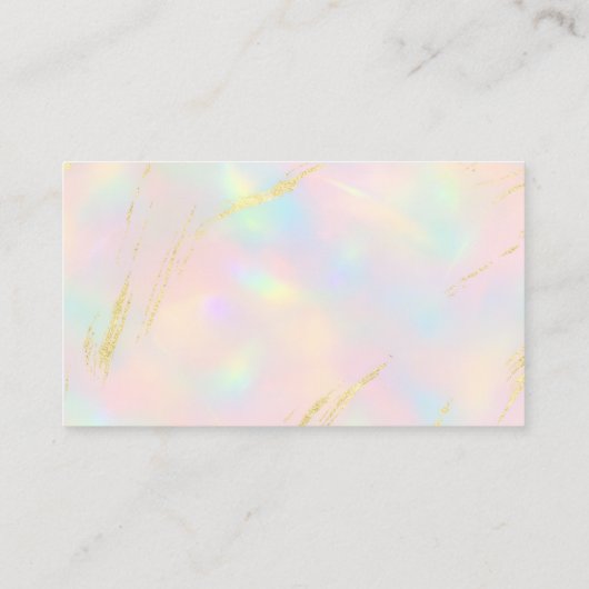 Opal QR Code Minimalist Professional Visitekaartje (Achterkant)