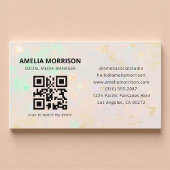 Opal QR Code Minimalist Professional Visitekaartje