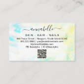 *~* OPAL QR Prism AP26 Crystal Etheral Rainbow Visitekaartje (Achterkant)