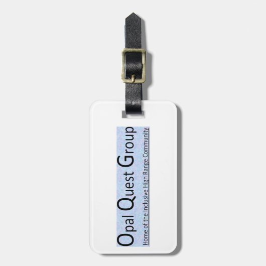 Opal Quest Group Bagage Label (Voorkant verticaal)