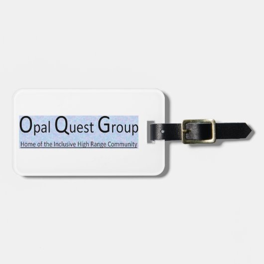 Opal Quest Group Luggage Tag Bagagelabel (Voorkant horizontaal)