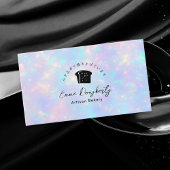 Opal Rainbow Holographic Bread Logo Bakery Visitekaartje