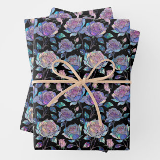 Opal Rozen Wrapping Paper Flat Sheet Set van 3