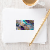 Opal Steen Achtergrond Cosmetica Dropper Fles Etiket (Insitu)