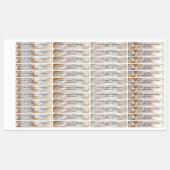 Opal steen dun product verzegelingslabel labels (Vel)