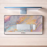 Opal Stone Abstracte textuur Bureaumat<br><div class="desc">Introductie van onze gepersonaliseerde Opal Stone Desk Mat, een elegante mix van luxe en praktische mogelijkheden die zijn ontworpen om uw werkruimte te verbeteren. Deze bureaumat, met zijn prachtige opaalstenen textuur, biedt meer dan alleen esthetische aantrekkingskracht; het is een echte weerspiegeling van uw persoonlijke stijl, aangepast met jouw naam in...</div>