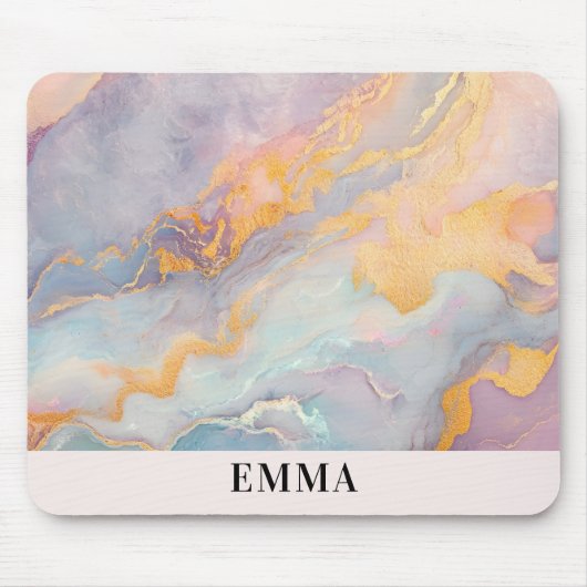 Opal Stone Abstracte textuur Muismat (Voorkant)