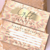 Opal Stone Achtergrond Cadeaubon Roos Gold