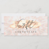 Opal Stone Achtergrond Cadeaubon Roos Gold (Voorkant)