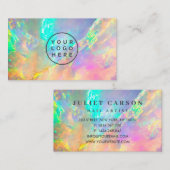Opal Stone Glitter Vrouwelijk logo Visitekaartje (Voorkant / Achterkant)