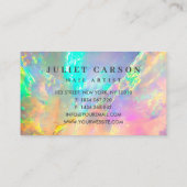 Opal Stone Glitter Vrouwelijk logo Visitekaartje (Achterkant)