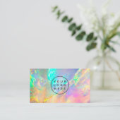 Opal Stone Glitter Vrouwelijk logo Visitekaartje (Staand voorkant)