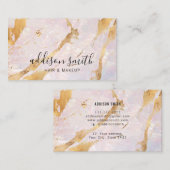 Opal Stone Gold Flux Holographic Visitekaartje (Voorkant / Achterkant)