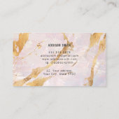 Opal Stone Gold Flux Holographic Visitekaartje (Achterkant)