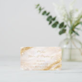 OPAL STONE GOUDEN VISITEKAART VISITEKAARTJE (Staand voorkant)