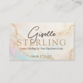 Opal Stone Kapsalon QR-code Visitekaartje (Voorkant)